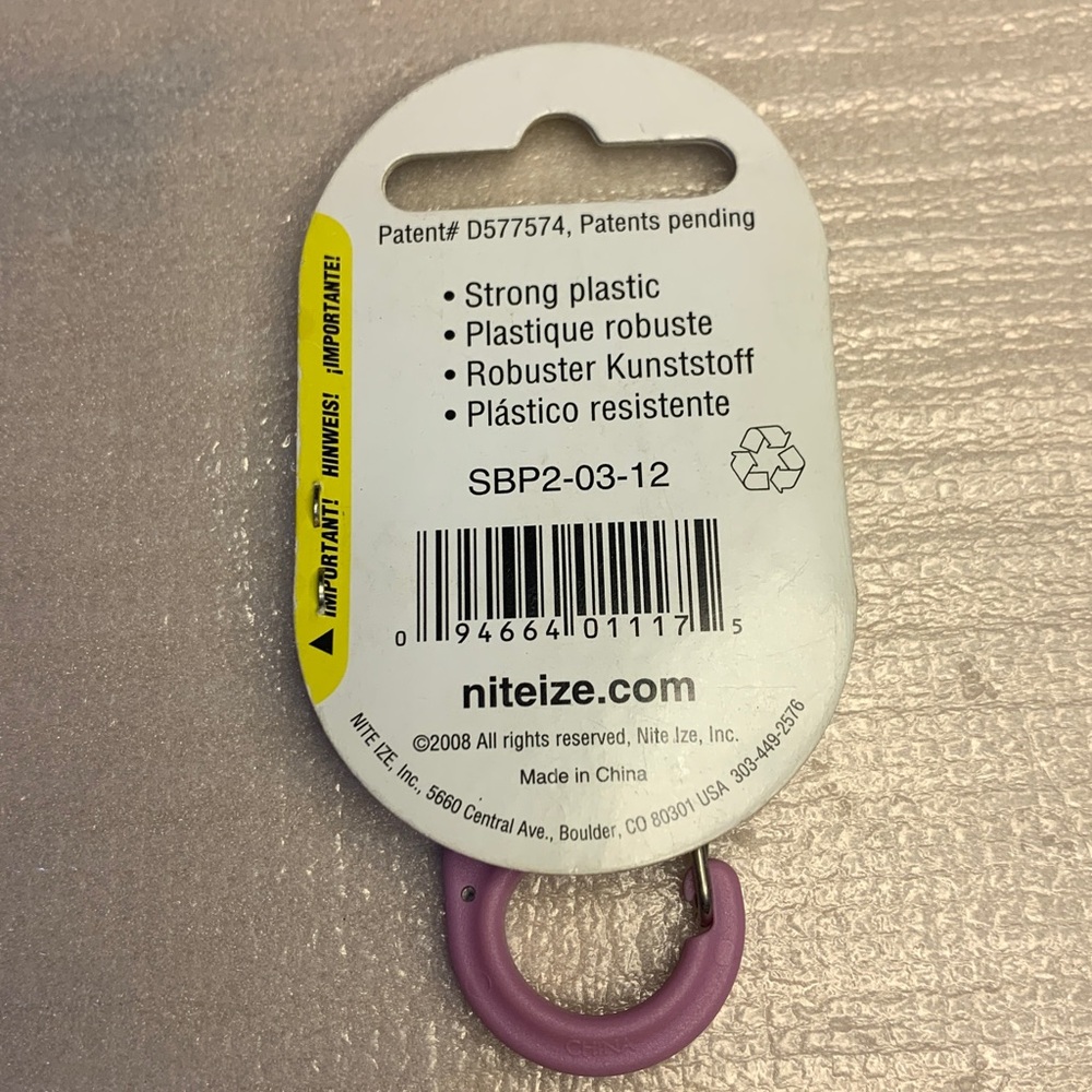 Nite IZE Pink S-Biner Multi-Size Double-Gated Carabiner # 2 and # 4 - Picture 5 of 6